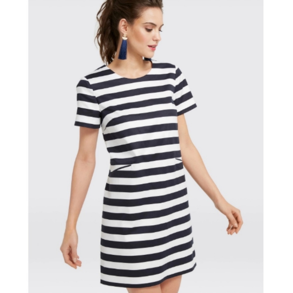 Draper James Striped Shift Mini Dress, Size 0